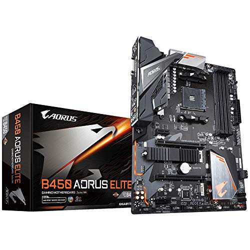 Gigabyte B450 Aorus Elite Motherboard AMD - Ryzen M.2 ATX RGB(未