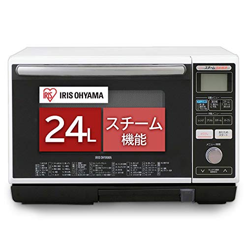 アイリスオーヤマ スチームオーブンレンジ 24L タンク式 フラットテーブル (未使用品)