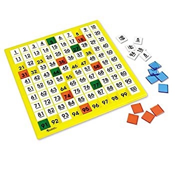 Hundreds Number Board 算数教材 数字ボード 100 マスボード(中古品)