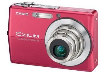 【中古 良品】 CASIO デジタルカメラ EXILIM ZOOM EX-Z700 レッド