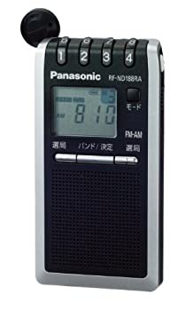 【中古 良品】 パナソニック FM/AM 2バンドレシーバー シルバー RF-ND188RA