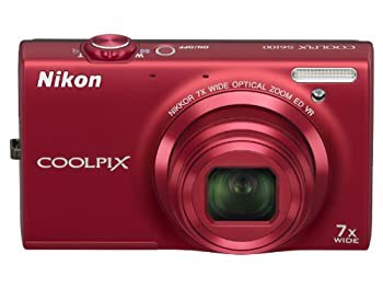 【中古 良品】 NikonデジタルカメラCOOLPIX S6100 スーパーレッド S6100RD