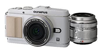 【中古】 OLYMPUS オリンパス ミラーレス一眼 PEN E-P3 ツインレンズキット ホワイト E-P3 TKIT WHT