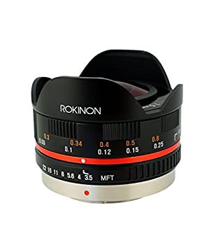 【中古】 Rokinon FE75MFT-B 7.5mm F3.5 UMC 魚眼レンズ マイクロフォーサーズ (オリンパスペンとパナソニック) ブラック