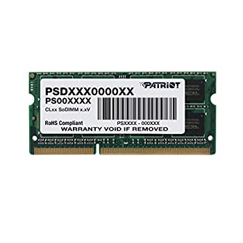 (中古品)PATRIOT ノート用メモリ 低電圧1.35V DDR3L-1600 4GB 204pin SO-DIMM PSD34の通販は