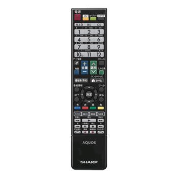 シャープ 液晶テレビ用リモコン RRMCGB026WJSA(0106380386)(中古品）