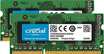 【中古】 Crucial [Micron製] DDR3L ノートPC用メモリー 16GB x2 ( 1600MT/s / PC3L-12800 / CL11 / 204pin / 1.35V/1.5V / SODIMM ) CT2