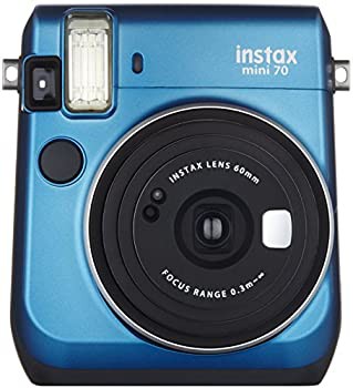 (中古品)FUJIFILM インスタントカメラ チェキ instax mini70 ブルー INS MINI 70 BLの通販は 28,576円