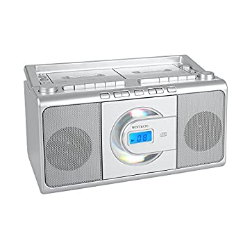【中古】WINTECH CDダブルラジカセ(FMワイドバンド対応) シルバー CDR-W70の通販は