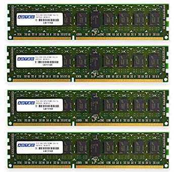 アドテック DDR3L-1600 UDIMM 4GB 省電力/低電圧 4枚組(中古品)