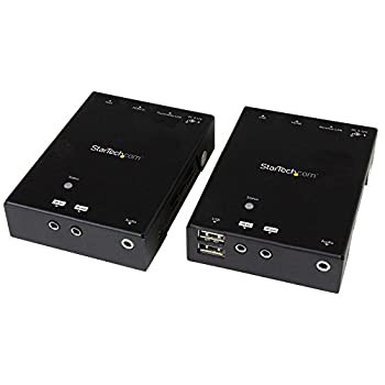 StarTech.com Cat5ケーブル対応HDMIエクステンダー 4ポートUSBハブ付き 最 (中古品)