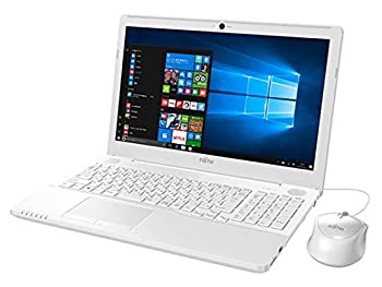 【中古】 富士通 15.6型 ノートパソコンFMV LIFEBOOK AH45 B2 プレミアムホワイト FMVA45B2Wの通販は