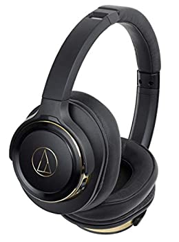 【中古】 audio technica オーディオテクニカ SOLID BASS ワイヤレスヘッドホン 重低音 ブラックゴールド ATH-WS660BT BGDの通販は
