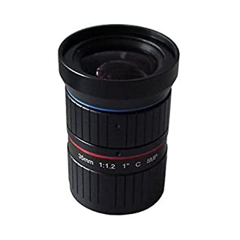 【中古】 Quanmin Starlight 8MP 4K 1インチ 35mm f1.2手動Its道路交通監視CCTVレンズCマウントfor 5?MP 6?MP 8メガピクセルHDボックスボ