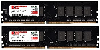 【中古】 KOMPUTERBAY 32GB 16GB x 2 DDR4 メモリー 2666MHz PC4-21300 DIMM CL 19