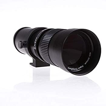 【中古】 FocusFoto 420-800mm F/8.3-16 スーパー望遠ズームレンズ マニュアルフォーカス 無料のTマウントアダプター3個付き Canon Nikon