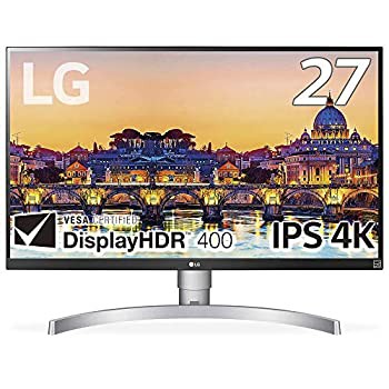 【中古】 LG モニター ディスプレイ 27UL650-W 27インチ 4K DisplayHDR400 FreeSync IPS非光沢 HDMI×2 DisplayPort 高さ調節 ピボット対