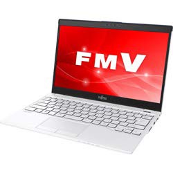 【中古】 富士通 FUJITSU モバイルノートPC LIFEBOOK UH55 C3 FMVU55C3LB ホワイトwithネイビー Win10 Home Core i3 13.3インチ