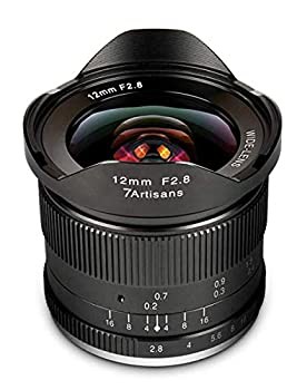 【中古】 7artisans 12mm f/2.8 手動固定レンズ 富士フイルム Xマウントカメラ用 (ブラック)