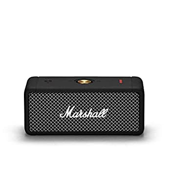 【中古】 Marshall ワイヤレスポータブル防水スピーカー Emberton ブラック 連続再生20時間 IPX7防水仕様 小型 急速充電