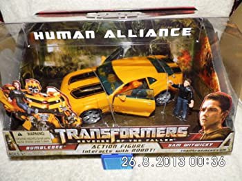 【未使用】【中古】 Transformers 2 Revenge of the Fallen Movie Human Alliance Bumblebee with Sam Witwicky