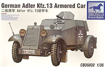 【未使用】【中古】 ブロンコモデル 1/35 アドラーKfz.13 軽4輪装甲自動車MG機銃塔 プラモデルの通販は