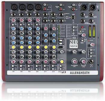 【未使用】【中古】ALLEN&HEATH USB・高品位エフェクト搭載・コンパクト・ミキサー ZED-10FX