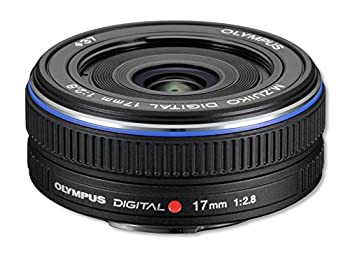 【未使用】【中古】OLYMPUS パンケーキレンズ M.ZUIKO DIGITAL 17mm F2.8 ブラック