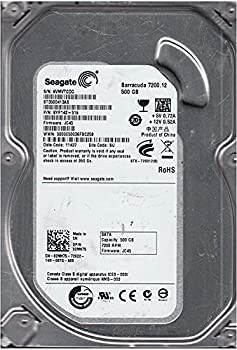 未使用】【中古】Seagate 3.5インチ内蔵HDD 500GB 7200rpm SATA 6.0Gb