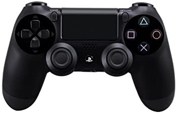 【中古】ワイヤレスコントローラー (DUALSHOCK 4) ジェット・ブラック 【メーカー生産終了】