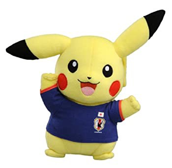 【未使用】【中古】 ポケットモンスター サッカー日本代表Withポケモン ピカチュウぬいぐるみ ガッツポーズの通販は