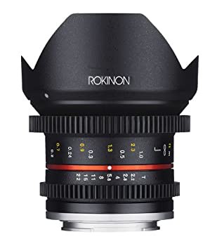 【未使用】【中古】 Rokinon Cine CV12M-FX 12mm T2.2 シネレンズ 富士フイルムXマウントカメラ用