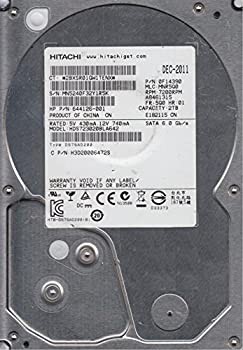 【未使用】【中古】 HDS723020BLA642 PN 0F14390 MLC MNR5Q0 日立2TB SATA 3.5ハードドライブ