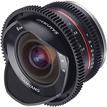 【未使用】【中古】 SAMYANG サムヤン 動画用単焦点魚眼レンズ VDSLR 8mm T3.1 II フジフイルム X用 APS-C用