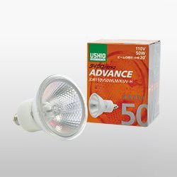 USHIO ダイクロハロゲン ADVANCE JDRφ50 30W 中角 【10個入り