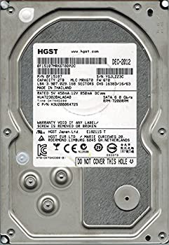 【未使用】【中古】 HGST hua723020ala640?P/N 0?F15107?MLC mrk6t0?2tb