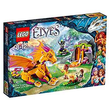 【未使用】【中古】 LEGO レゴ エルフ 火のドラゴンの溶岩洞窟 41175