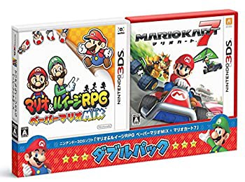 【未使用】【中古】 マリオ&ルイージRPG ペーパーマリオMIX マリオカート7 ダブルパック - 3DS