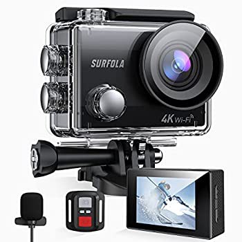 未使用】【中古】 Surfola SF230アクションカメラ4K 2000万画素水中