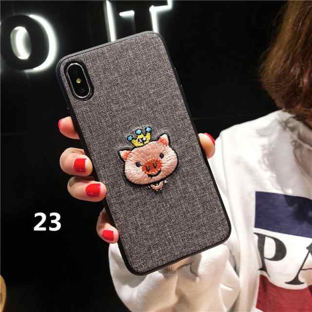 Aj1 19 24 動物刺繍 スマホケース Iphone ケース しか 豚 Iphone8の通販はau Pay マーケット Four Ring Eye