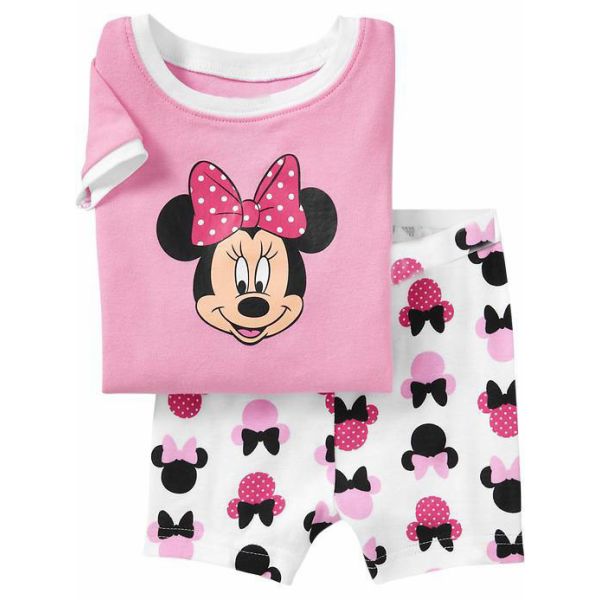 0530 1 パジャマ半袖 短パン ミニーマウス 90cm 130cm 春夏 薄手綿100 の通販はau Pay マーケット Four Ring Eye