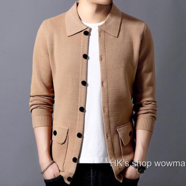 メンズ ニットソー新品 カーディガン 薄手ファッション マッチングしやすいの通販はau Pay マーケット Hk S Shop