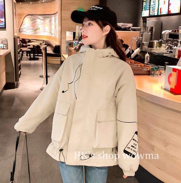 原宿系ファッション 韓国 ファッション レディース もこもこアウター 大きいサイズ 3l 冬新作 秋冬 裏ボアジャンパー 裏ボアブルゾンの通販はau Pay マーケット Hk S Shop