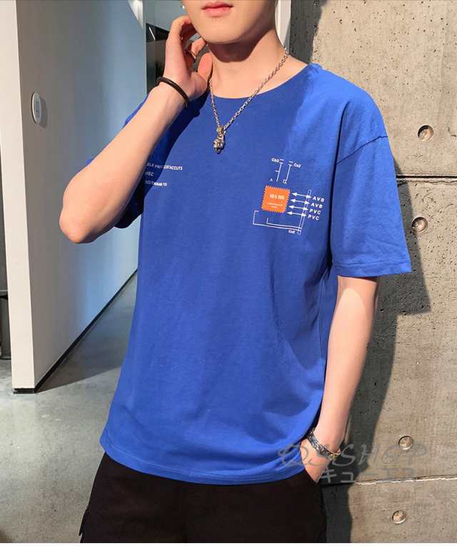 カジュアル半袖ｔシャツ メンズ クルーネック 大きいサイズ ゆったりｔシャツ お兄系ファッション シンプル半袖ｔシャツ 4色入 送料の通販はau Pay マーケット Hk S Shop