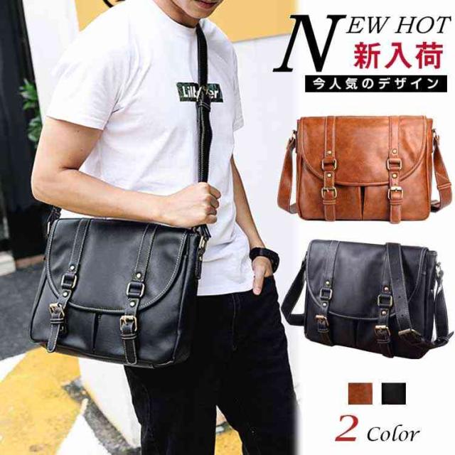 ショルダーバッグ メンズ ビジネスバッグ 新作 メンズバッグ カジュアルバッグ バッグ Puレザー カバン 斜めがけ バッグの通販はau Pay マーケット ショップヨシダ