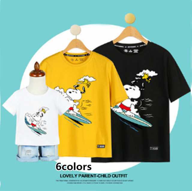 新作 超人気 ｔ Shirt Disneytシャツ ディズニー親子ペア ペアルック 半袖 スヌーピー 柄 半袖 夏 夫婦 ご家族揃い Snoopyの通販はau Pay マーケット Rinrin Store