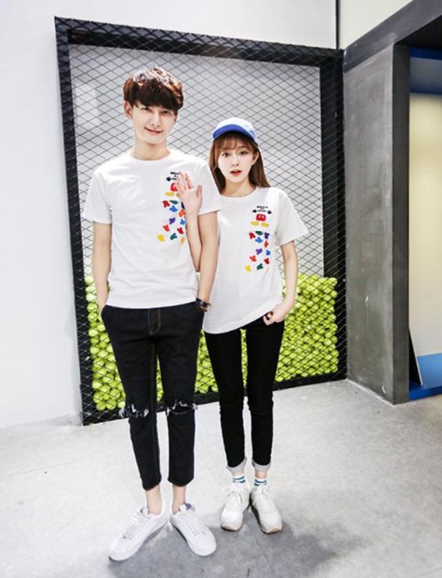 T Shirt Disney ディズニー ペアルック カップル Tシャツ トップス ｔシャツ ミッキー柄 半袖 夏 夫婦 お揃いの通販はau Pay マーケット Rinrin Store