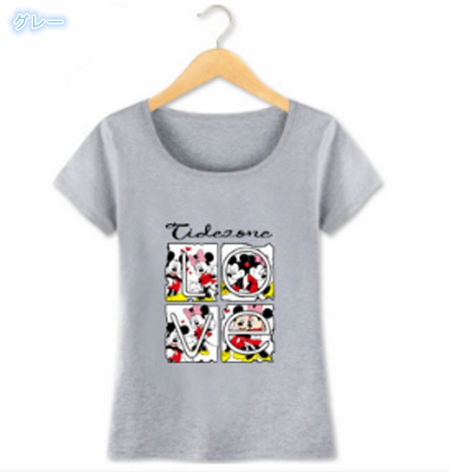 T Shirt Disney ディズニー Tシャツ トップス ｔシャツ ミッキー柄 半袖 夏 妹 お揃いの通販はau Pay マーケット Rinrin Store