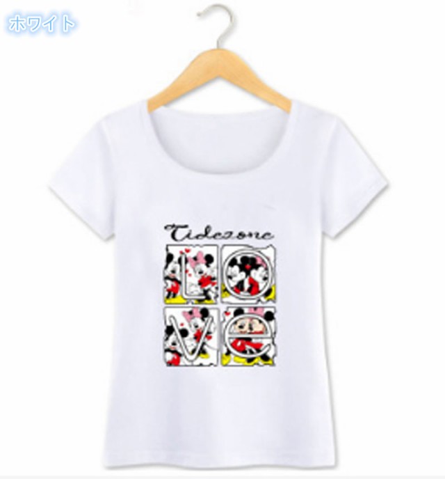 T Shirt Disney ディズニー Tシャツ トップス ｔシャツ ミッキー柄 半袖 夏 妹 お揃いの通販はau Pay マーケット Rinrin Store