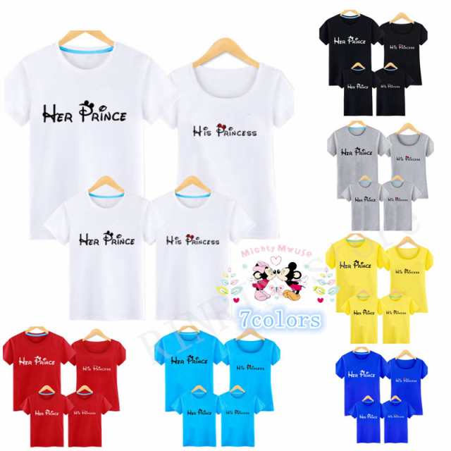 新作 7colors 超人気 ｔ Shirt Disneytシャツ ディズニー親子ペア ペアルック 半袖 ミッキー柄 半袖 夏 夫婦 ご家族揃い の通販はau Pay マーケット Rinrin Store